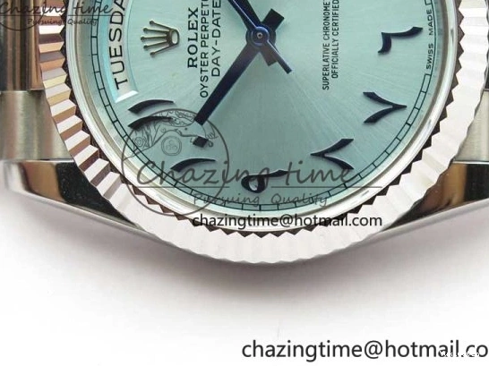Bracelet Dial Fluted A2813 Markers Day SS Date 40mm Maker Bezel Best On SS Edition BP Arabic Blue 0727
